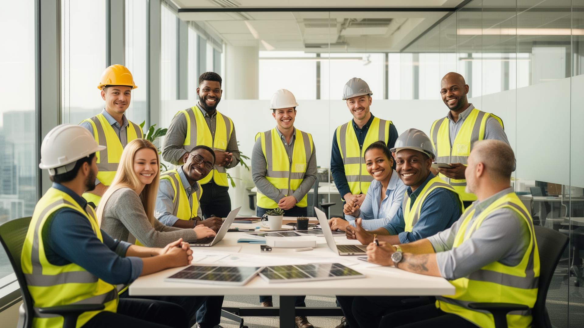 ESP Solar team collaborating