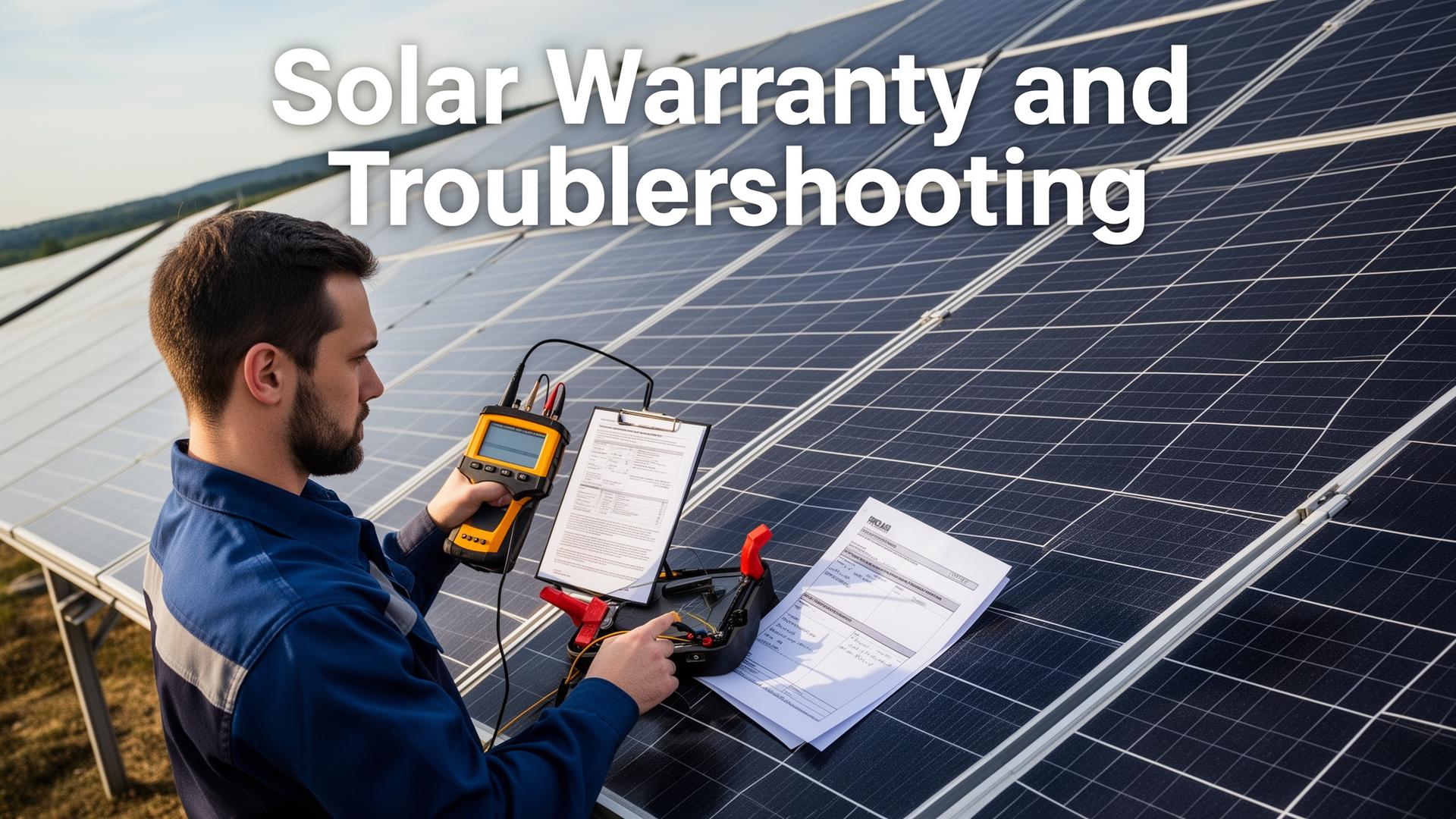 Post Solar Installation Warranty & Troubleshooting