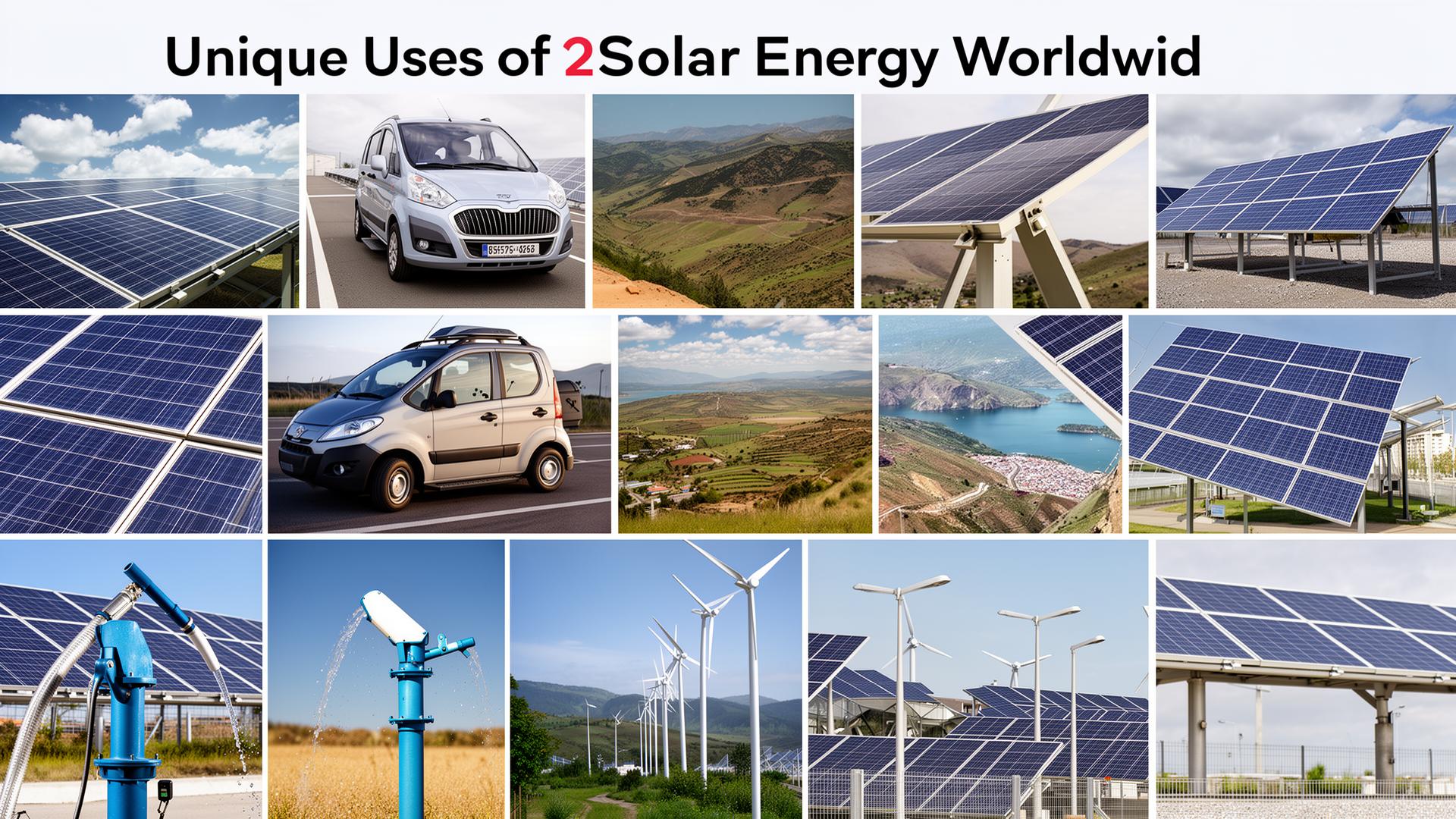 Unique Uses of Solar Energy Throughout the World