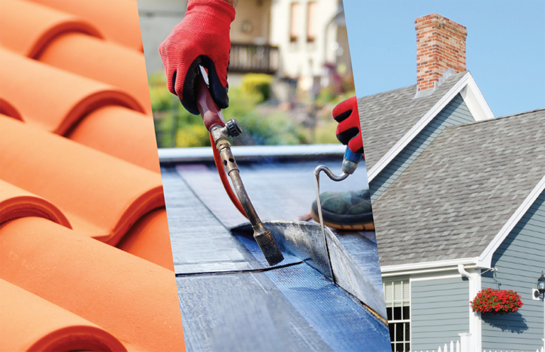 roof replacement options tile flat membrane shingle estimates