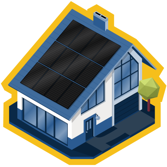 solar panels on house